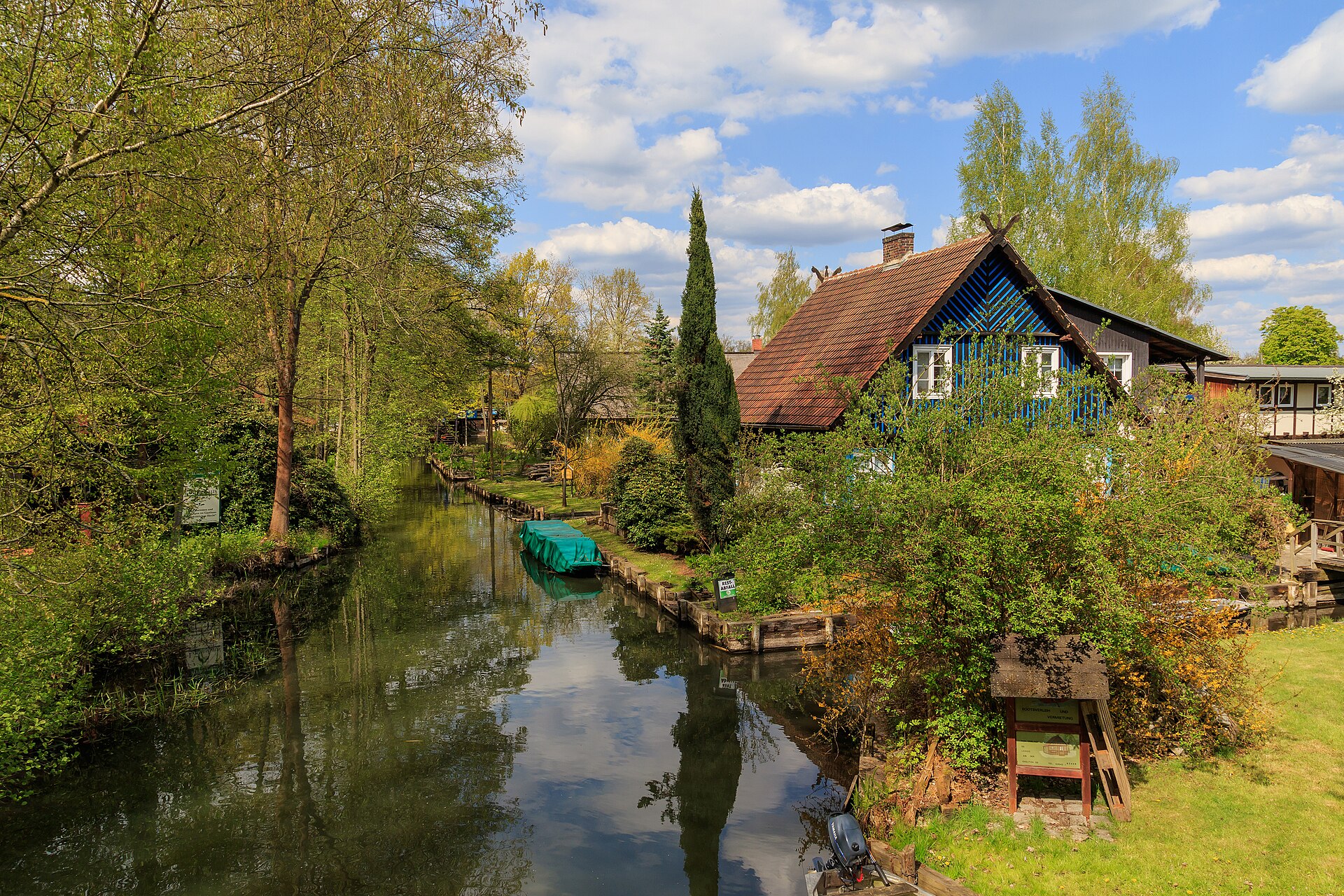 Wasserweg in Lehde im Spreewald